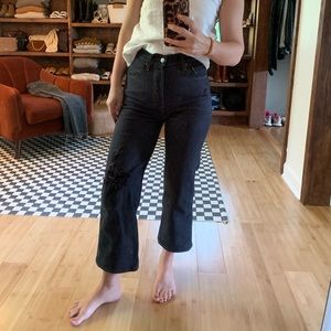 Levi’s Ribcage ankle straight jean in dark wash